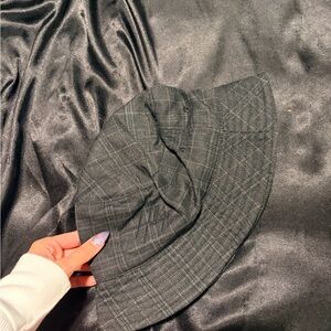 Hollister Dark Plaid Bucket Hat